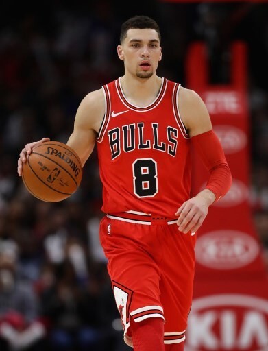 バスケットボール NIKE - NIKE NBA BULLS No.8 White Nike NBA Chicago Bulls Lavine #8 Swingman Jersey - JD