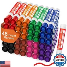 EXTRIC Dry Erase Markers Bulk 48 Pack, Whiteboard Markers Bulk 8 Colors Chise