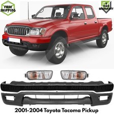 Front Bumper Paintable Kit With Turn Signal Lamp Set For 2001-2004 Toyota Tacoma