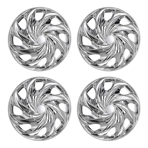 4PCS 15” inch Chrome Hubcaps for Chevy Toyota Corolla Nissan Versa Wheel Cover