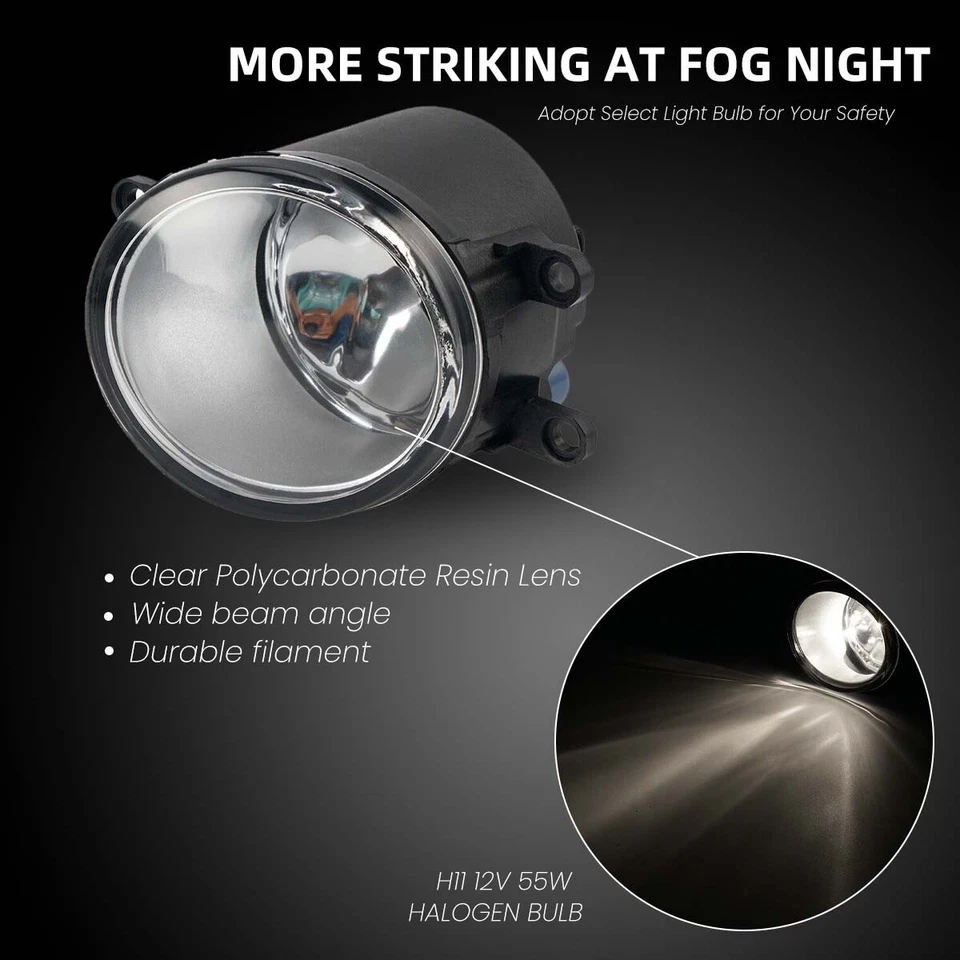 Kit de faros antiniebla de parachoques para Toyota Yaris sedán 2007 2008 2009 2010 2011 2011 Foto 3 de 4