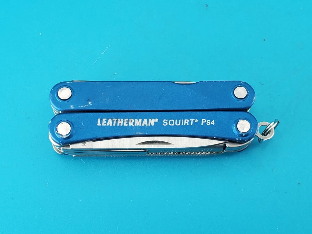 Leatherman SQUIRT PS4 Multi Tool With Pliers Scissors Knife BLUE NICE