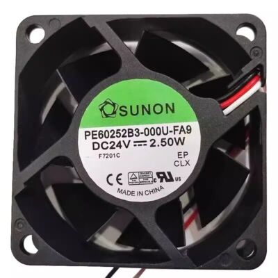 PE60252B3-000U-FA9 DC24V 2.50W 3-Wire Cooling Fan