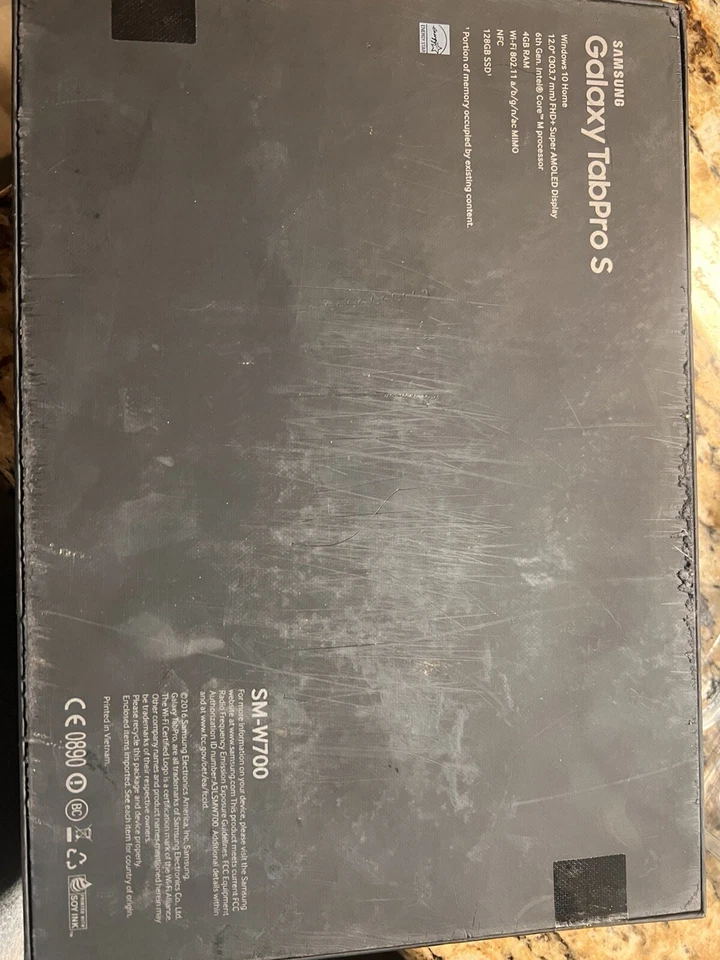 Samsung Galaxy TabPro S SM-W700 128GB, Wi-Fi 12in Win 10 Pro - Black 4GB - Image 2 of 2