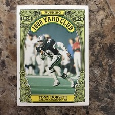 1986 Topps 1000 Yard Club Tony Dorsett #6 HOF