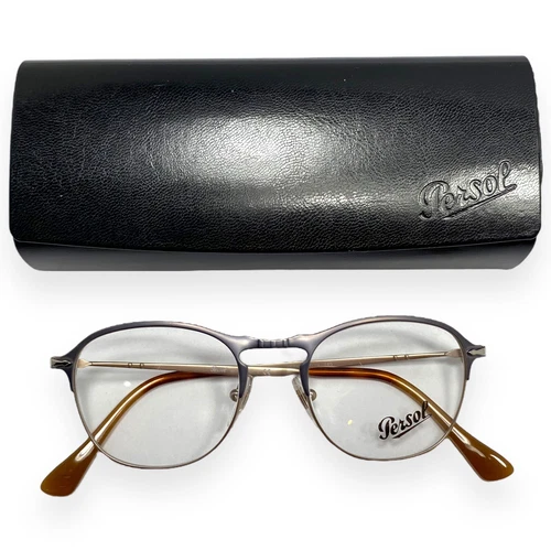 NEW PERSOL P 7007-V 1071 GUNMETAL BROWN AUTHENTIC FRAME EYEGLASSES RX 49-19