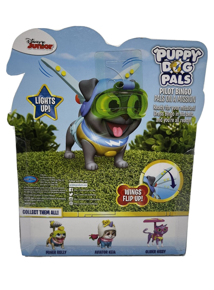 Puppy Dog Pals Light Up Pals On A Mission Pilot Bingo Action