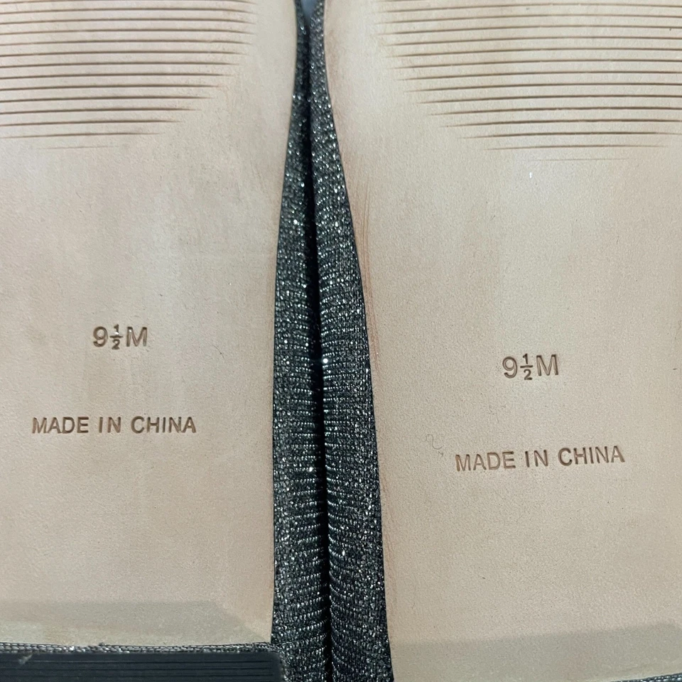 Talbots Sparkly Bow Ballet Flats Womens Size 95M Party Dressy Shoes Glitter - Image 2 of 4