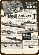 1954 REVELL ADMIRAL'S FLEET Ships Vintage-Look **DECORATIVE REPLICA METAL SIGN**