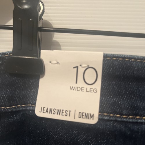 Jeanswest Denim Jeans Jessie High Wasted Wide Leg Dark Indigo Women’s Size 10 - Picture 4 of 13