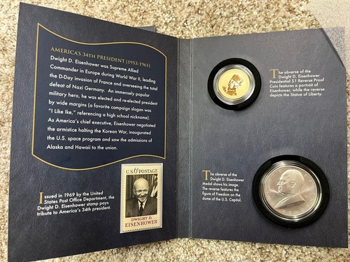 2015 U.S. Mint - Coin and Chronicles Set - Dwight D Eisenhower! - Picture 3 of 3