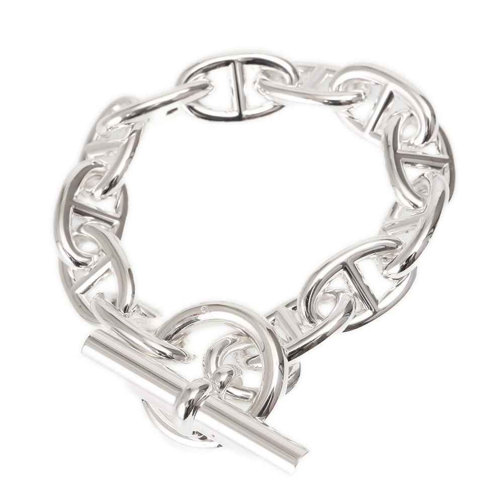 HERMES Bracelet Chaine D'ancre TGM Silver 925 H101995B HERMES Bracelet Chaine D'ancre TGM Silver 925 H101995B