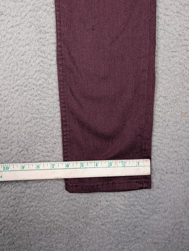 Levis 511 Chino Pants Mens 28x32 Maroon Slim Fit - Picture 5 of 10