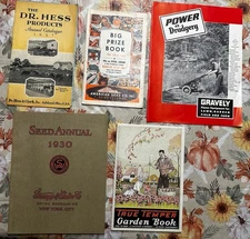 1930 Stump & Walter Seed Annual + 1927 True Temper + 1955 Gravely Epic Lot!