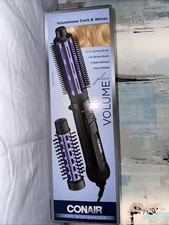 Conair Hot Air Styler Voluminous Curls & Waves 1.5" Curling & 1" Bristle Brush