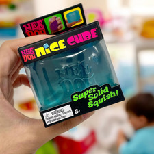 Nee Doh Nice Cube - Super Solid Squish  Blue - Brand New/Factory Sealed USA