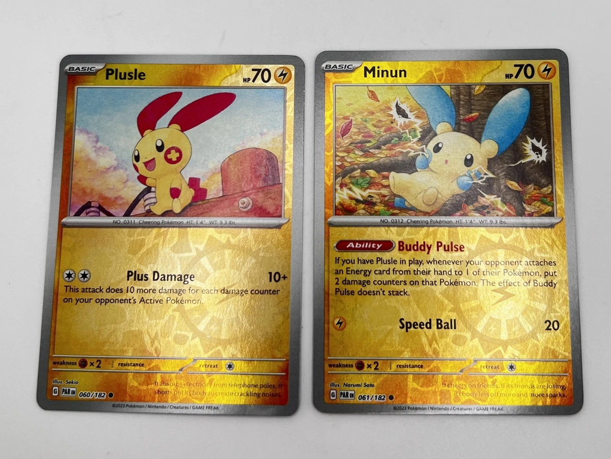 Plusle Minun In Pokmon Individual Trading Cards for sale | eBay