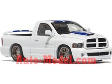 1:64 Shoom 64 Models 2004 Dodge RAM SRT-10 White with Blue Stripes