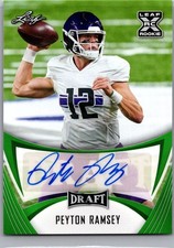 2021 Leaf Draft #BA-PR1 Peyton Ramsey Autographs Green
