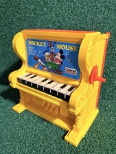 MICKEY MOUSE Jack in the Box Piano Wind-Up 1975 Gabriel DISNEY Toy Works 