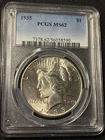 1935 Peace Silver Dollar - PCGS MS 62