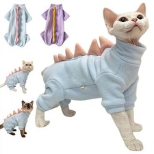 Funny Dinosaur Shape Cat Clothes Warm Comfortable Hairless Cat Thermal Clothing