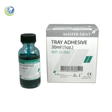 Dental VPS Vinyl Universal Tray Adhesive 30ml with Applicator Metal or Plastic