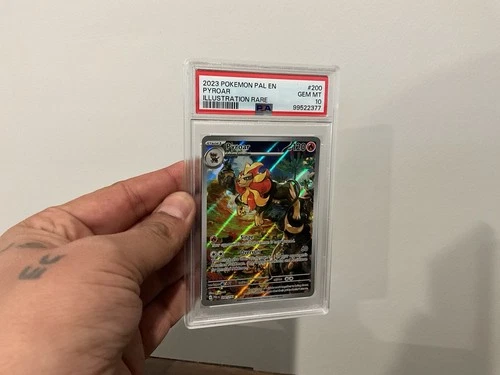 2023 POKEMON PAL EN-PALDEA EVOLVED ILLUSTRATION RARE #200 PYROAR PSA 10