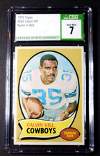 1970 TOPPS #260 CALVIN HILL RC CSG 7 *NRMT* NAME IN RED LETTERING COWBOYS