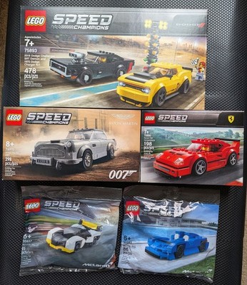 New Sealed Lego Speed Champions LOT 5 Sets Retired 75893 76911 75890 30657 30343