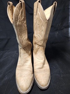 Tony Lama Elephant Boots USA Made Antique Champagne Size 11.5 D Help identify Tony Lama Elephant boots style 8601 : r  main image 4