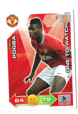 2011-12 Panini Adrenalyn XL Manchester United # 22 Paul Pogba rookie card RC. rookie card picture