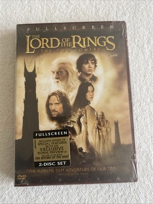 The Lord of the Rings: The Two Towers (DVD 2002 Full Screen) 2 Disc New Sealed