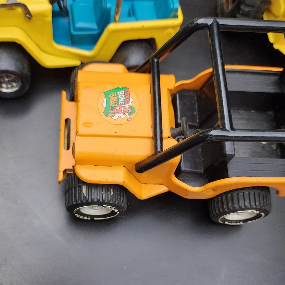 Vintage 1960s Tonka Buddy L Toy Lot Pressed Steel Grader+Loader+Van+Jeep 🚚 - Image 2 of 4