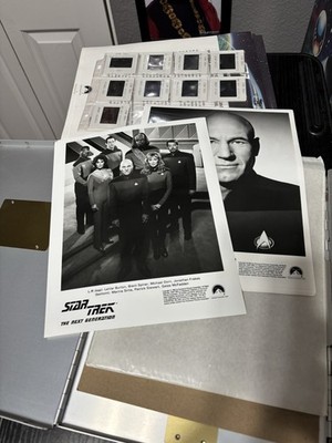 1992 METAL Press Kit STAR TREK The Next Generation 35mm Slides Photos Paramount