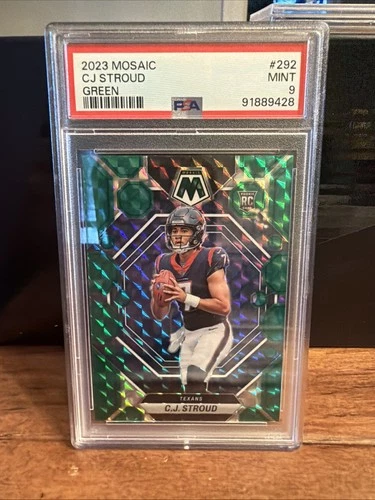 2023 Panini Mosaic - Rookies C.J. Stroud #292 Green Mosaic Prizm (RC)