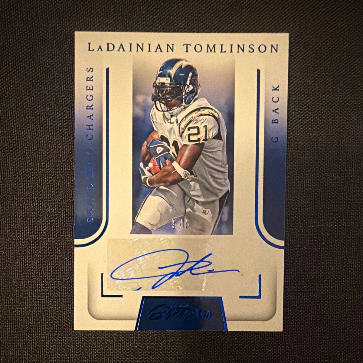 LaDainian Tomlinson Football Autographed Sports Trading Cards for