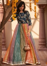 Wedding Party Wear Pakistani Indian Style Bridal Lehenga