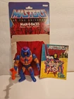 MAN-E-FACES Complete W Comic & More Masters of the Universe MOTU 1982 Vintage