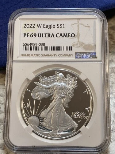 2022 W ~ NGC PF69 ULTRA CAMEO 1 OZ AMERICAN SILVER EAGLE
