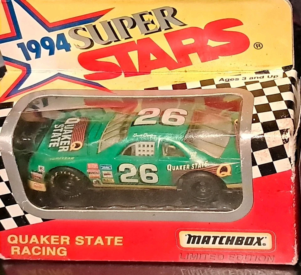 Matchbox Edición Limitada 1994 Super Stars Quaker State Racing #26 Brett Bodine Foto 3 de 4