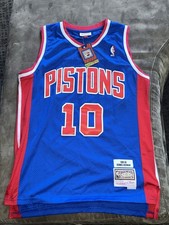 Mitchell  Ness HWC Mens L NBA Detroit Pistons Dennis Rodman Jersey NWT