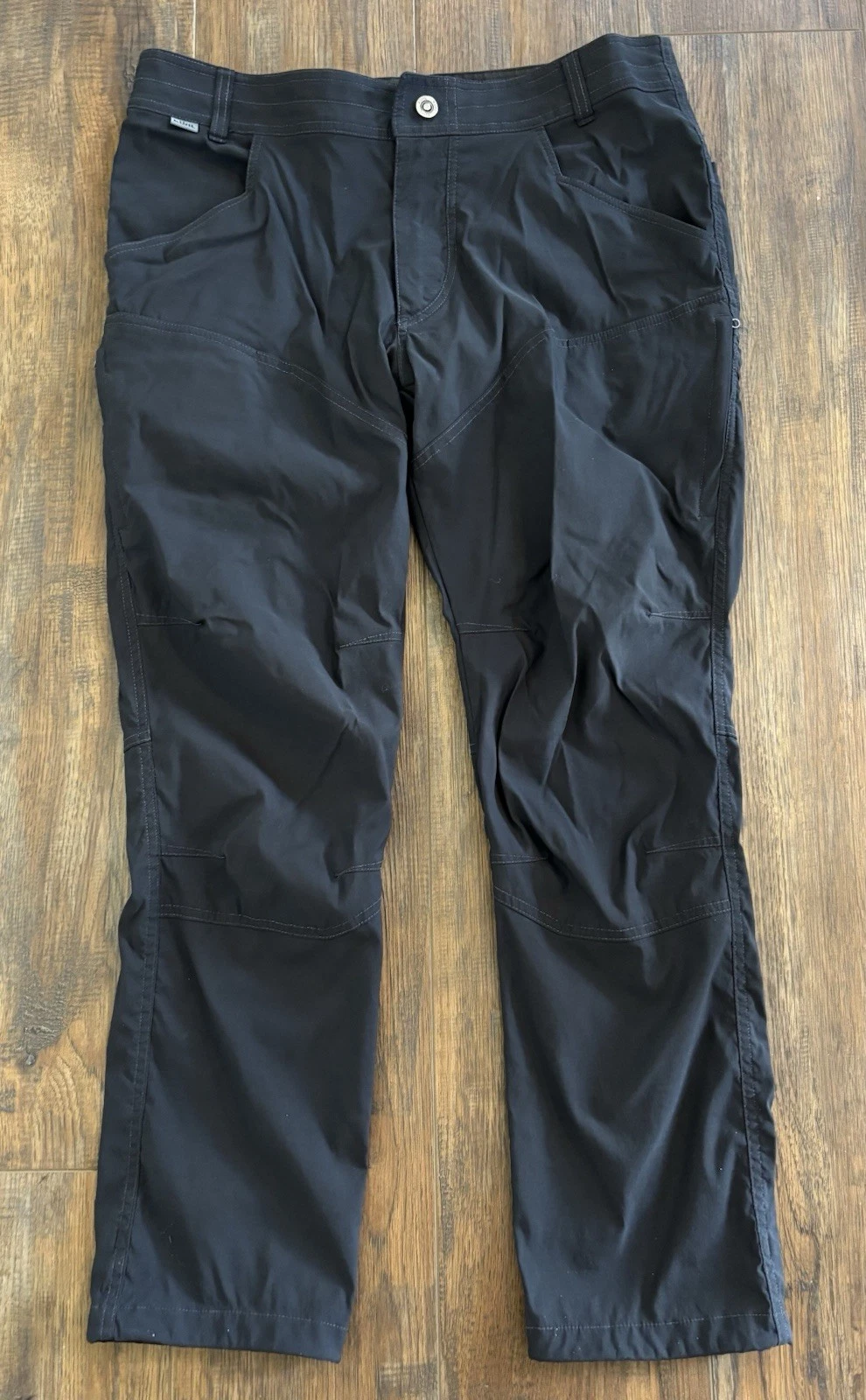 KUHL Renegade Performance Pants Hiking Black Stretch Outdoor UPF 50 Men's 34x29
