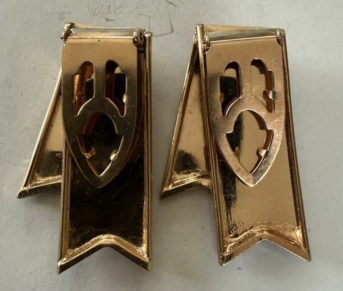 Coppia clip pelliccia abito rame e Niello vintage - Foto 2 di 2