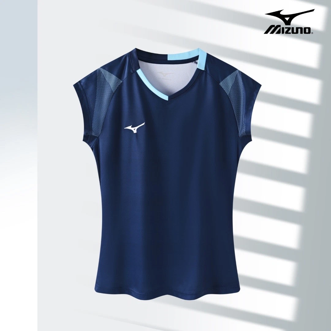 Mizuno Women Training T-Shirt Game Wear Badminton Tennis Breathable Quick Dry