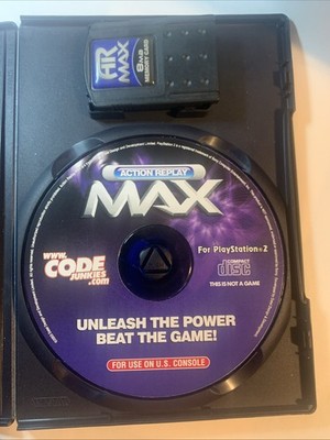PS2 Action Replay Max Disc Beat The Game Cheat Codes With 8MB Memory Card