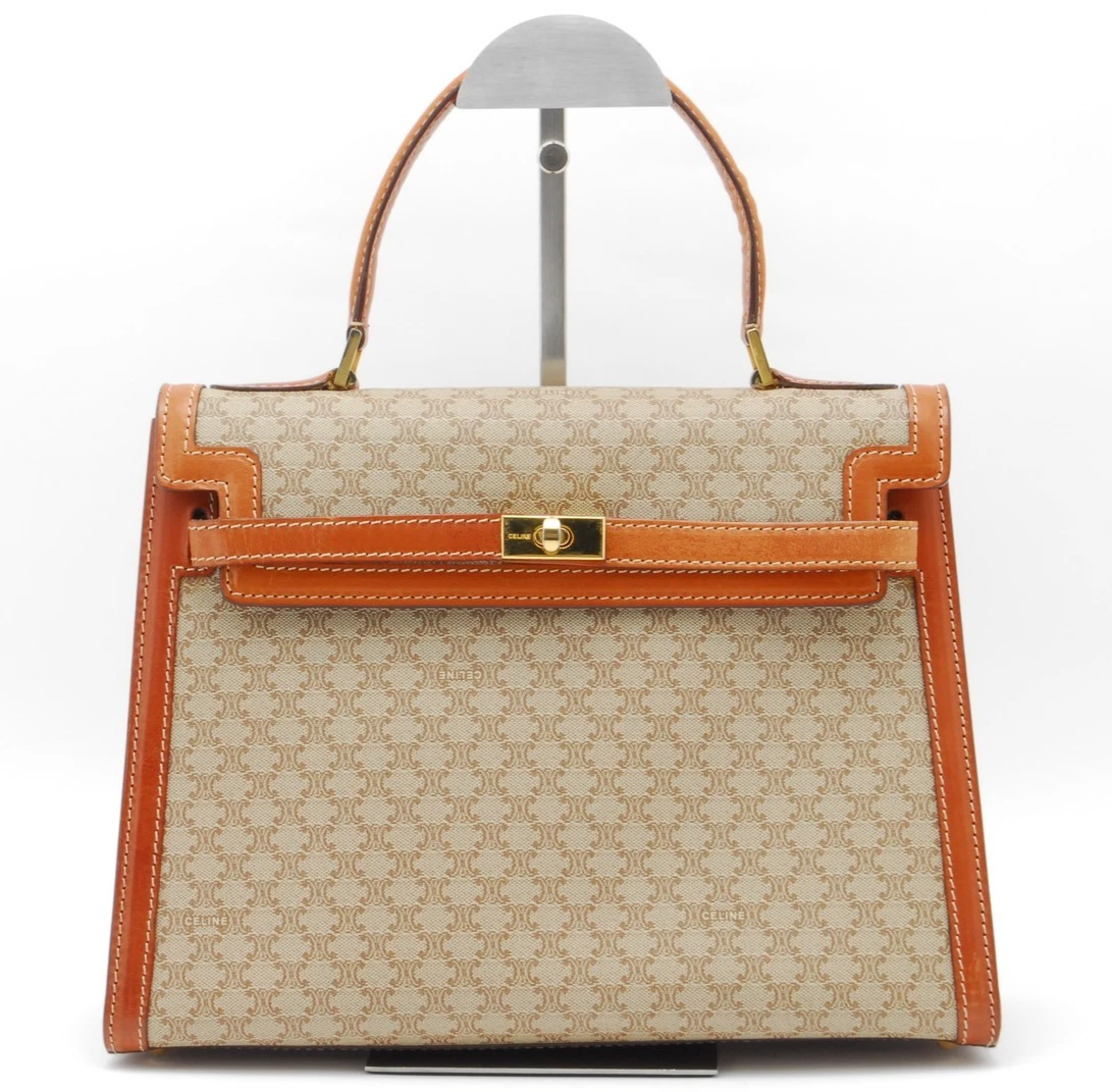 Celine — Rare* CELINE Macadam Handbag Beige Authentic