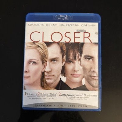 Closer Blu-ray 2004 - Julia Roberts - Jude Law - Natalie Portman - RARE OOP 