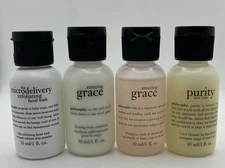 Philosophy Travel Set  Amazing Grace Gel Lotion Purity Cleanser Micro Face Wash