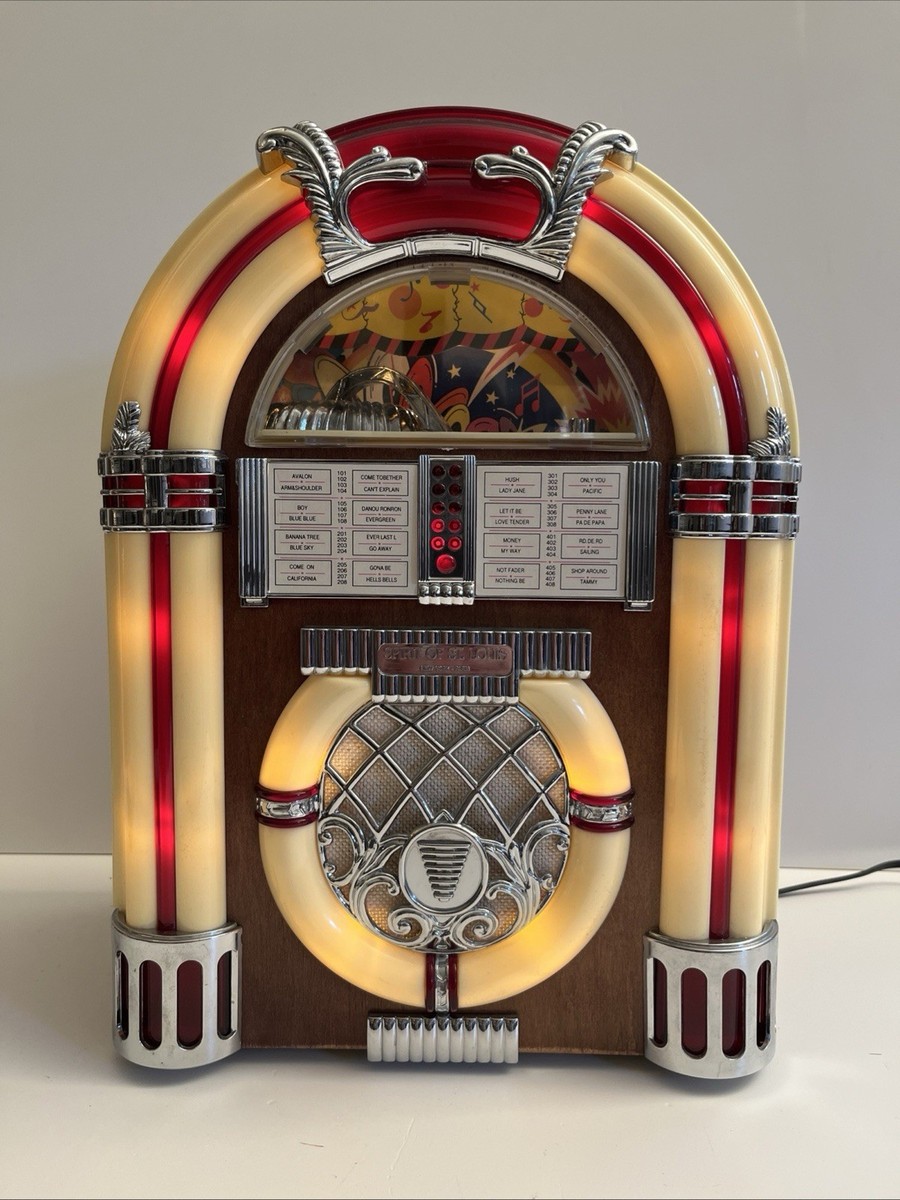 Spirit of St Louis Wurlitzer Juke Box Style AM FM Cassette Table